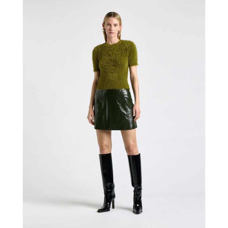 Cue Fluffy Short Sleeve Knit image number 3